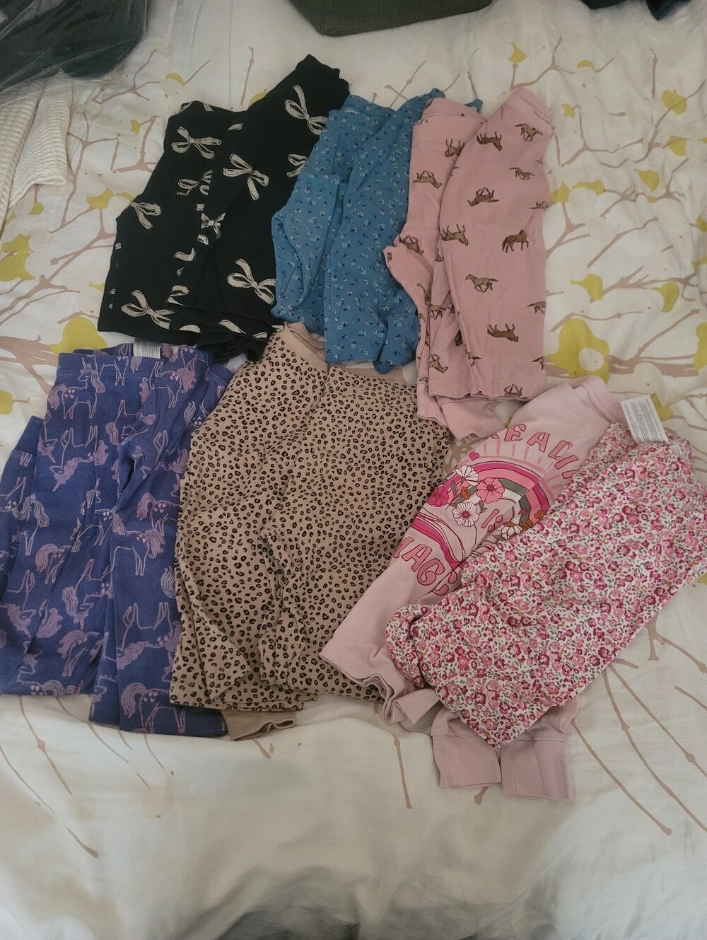 Carter's Kids' Pink Floral and Patterned Pajama Set - Soft Cotton Sleepwear